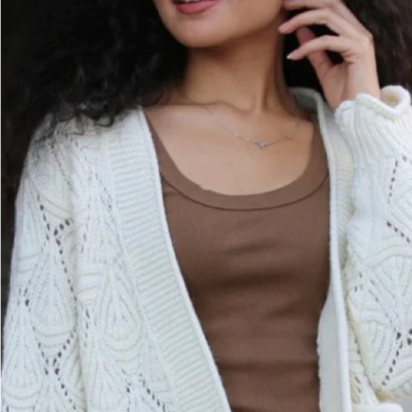 Chunky Knit Cardigan Sweater S - Picture 1 of 7